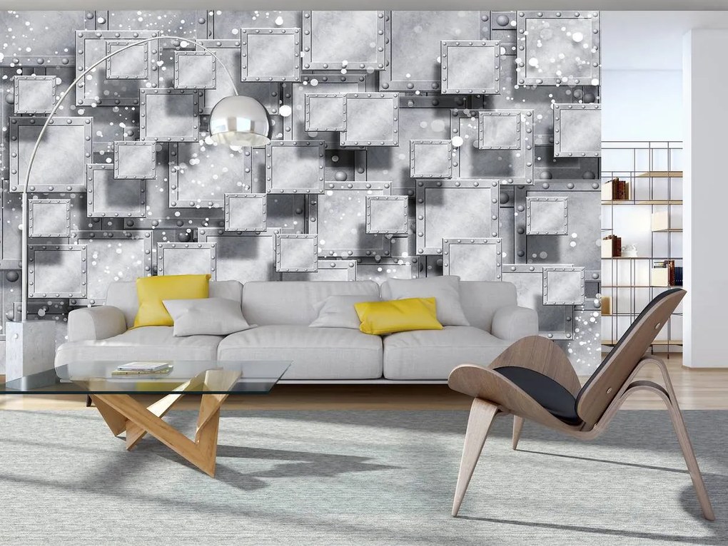 Fotótapéta - Szürke absztrakció (152,5x104 cm)