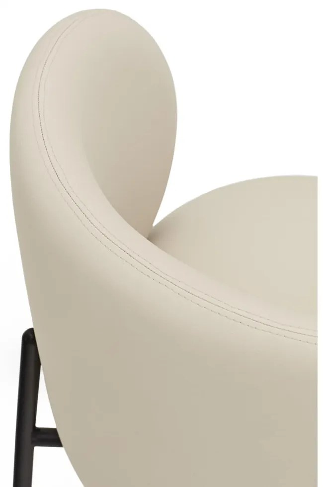 Fehér kárpitozott étkezőfotel szett 2 db-os Mogi – Teulat