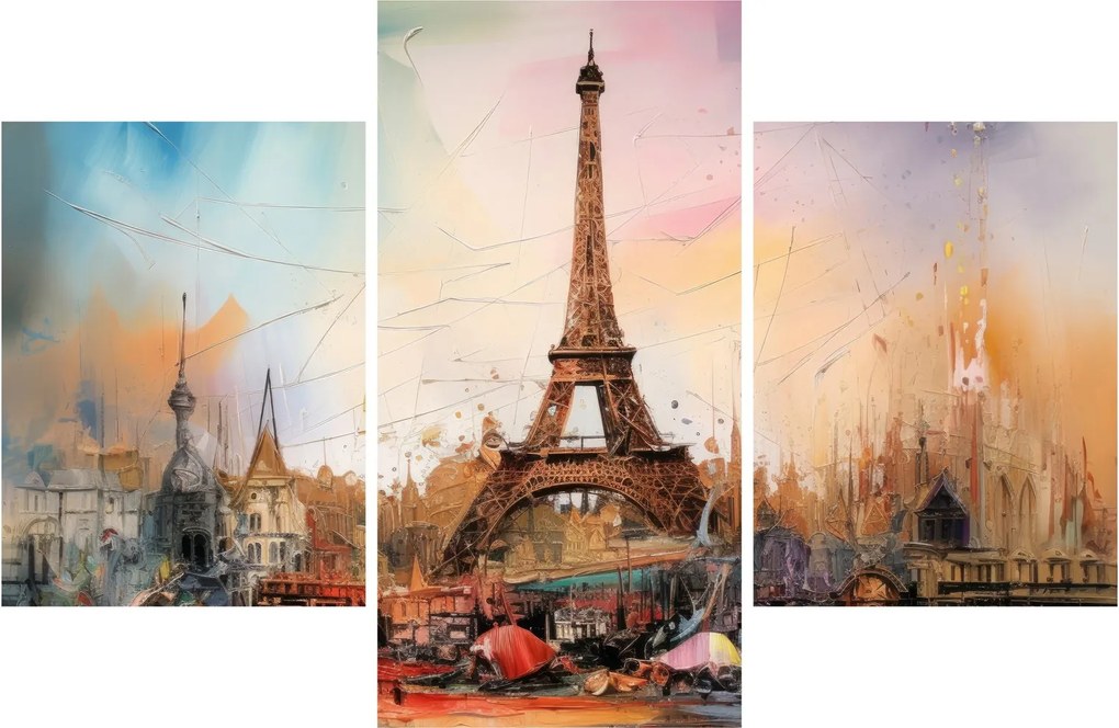 Kép - Az Eiffel-torony festménye (90x60 cm)