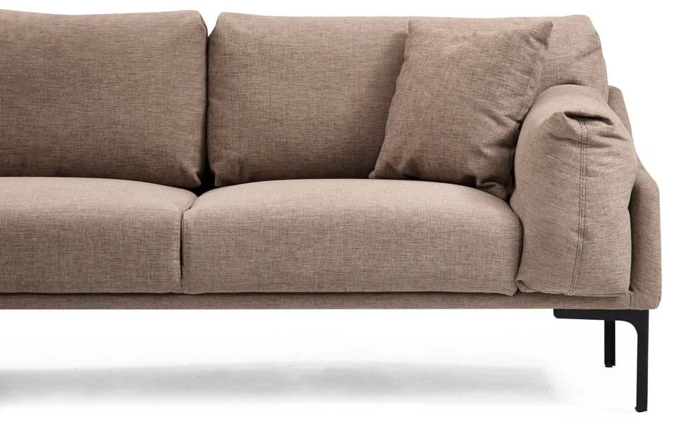 Leo bézs sarokkanapé, bal oldali - Artie