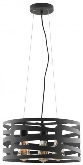 Lámpa Mennyezeti lámpatest MARISA,2638,AC220-240V,50/60Hz,3*E27, max.40W, IP20, Átmérő 40 cm, hármas, fekete