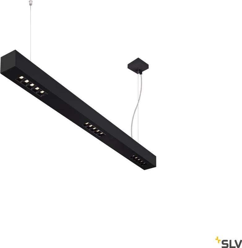 SLV 1000933 Q-LINE Modern Led Függesztett Lámpa Fekete LED IP20