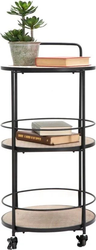 Fém gurulós zsúrkocsi 41,5x40 cm Arex – Mauro Ferretti