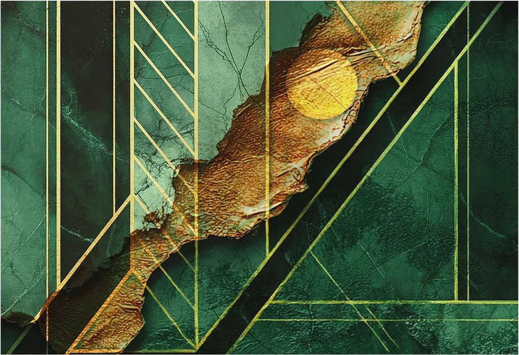 Divatos Flizelin Tapéta Fali Furnér Geometriai feszültség 152x104