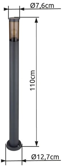 Globo 3159SA - Kültéri lámpa BOSTON 1xE27/23W/230V IP44