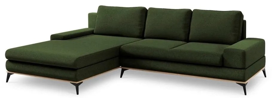 Planet palackzöld kinyitható sarokkanapé, bal oldali - Windsor &amp; Co Sofas