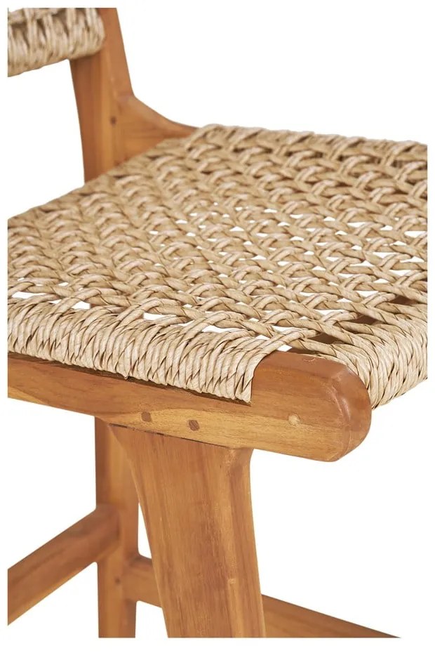Natúr színű teakfa bárszék (ülésmagasság 60 cm) Derby – House Nordic