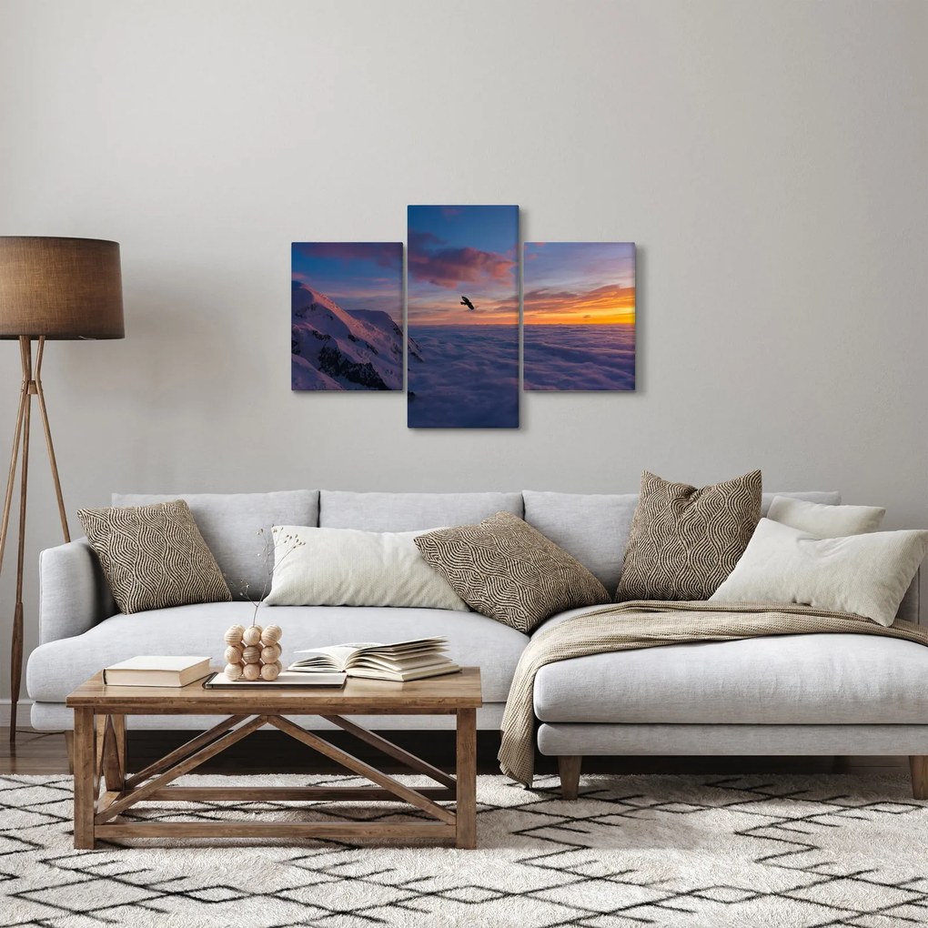 Kép naplementekor, Mt. blanc (90x60 cm)
