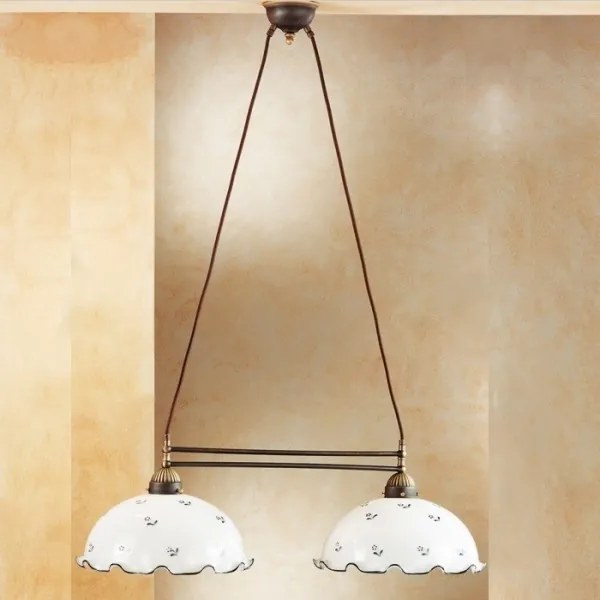 Kolarz 731.82.25 - Csillár zsinóron NONNA 2xE27/75W/230V kék