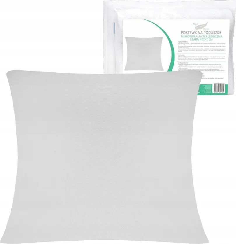 Párnahuzat 40x40 szürke "Jancsi"