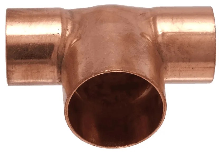 IBP 5130R forrasztható réz szűkített T-idom, 22x28x22mm