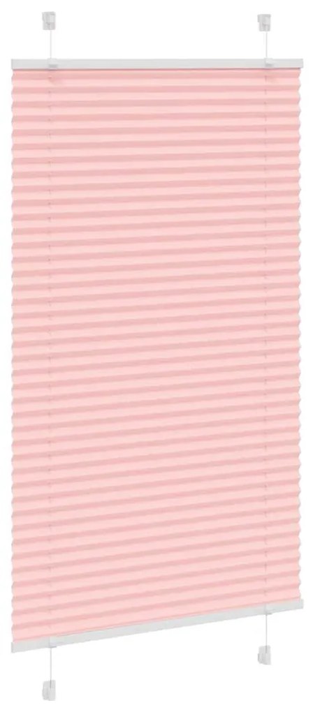 pliszírozott redőny rózsaszín 75x100 cm szövetszélesség 74,4 cm