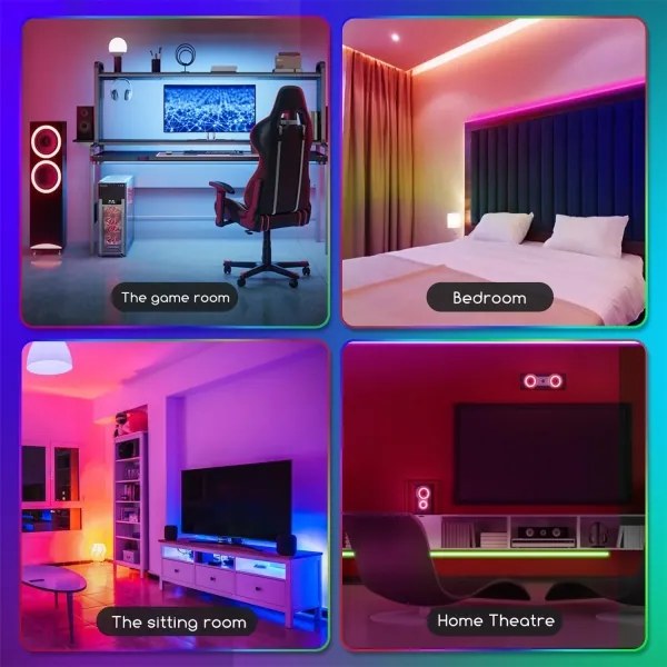 Aigostar - LED RGB fényerőszabályozható szalag 5m LED/24W/12/230V IP65 + távirányító