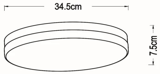 Lucide 79111/36/31 - LED Fürdőszobai lámpa BISKIT LED/24W/230V IP44 fehér
