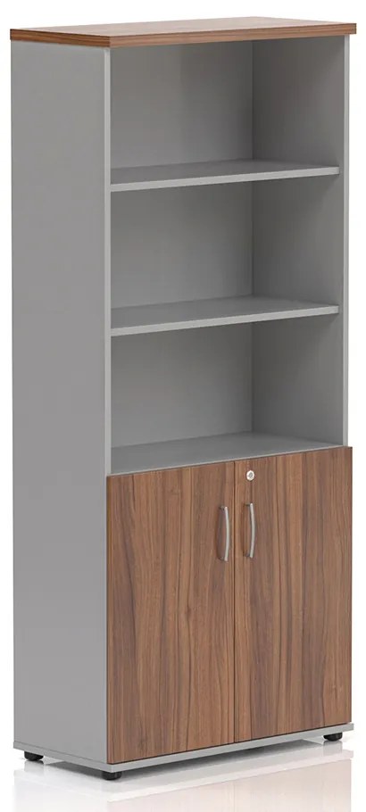 Magas szekrény Visio LUX 80 x 38,5 x 183,5 cm, dió