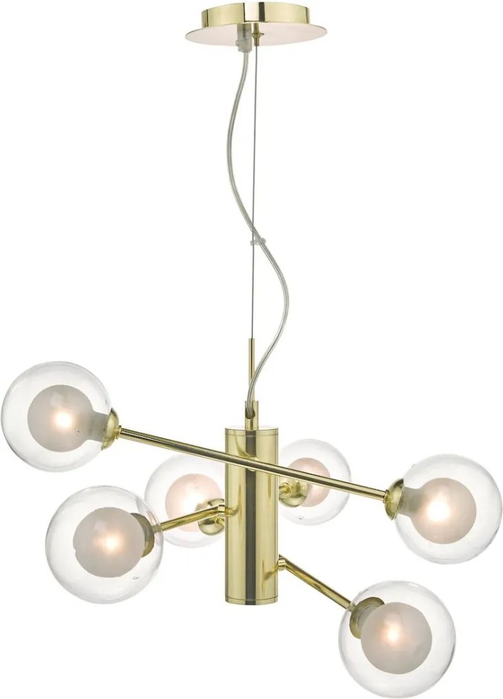 DAR LIGHTING KUM0635 KUMARA Modern Függesztett Lámpa Átlátszó, Arany G9 IP20