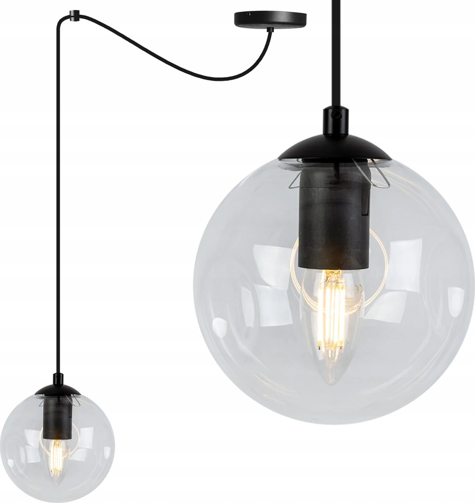 Mennyezeti Lámpa Lógó Csillár Egyetlen Pók Az Asztal Felett Üveg Gömb Loft