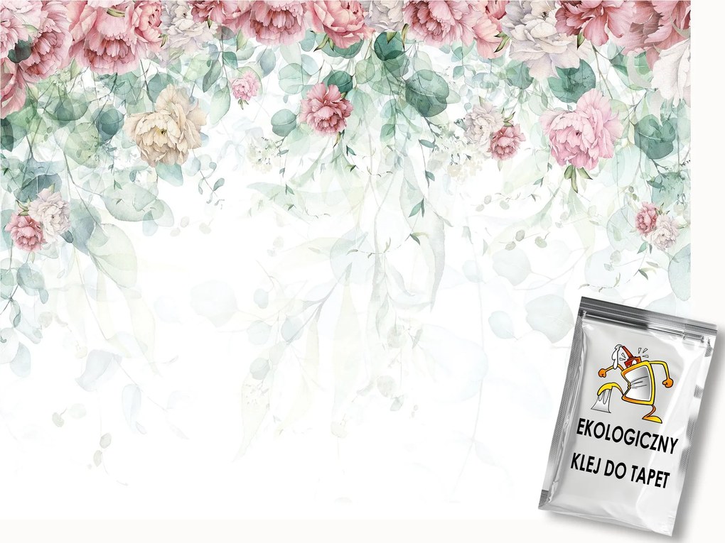 Fotótapéta Flizelina Természet Növények Virágok Bazsarózsa Peonie Boho 300x210 ragasztó