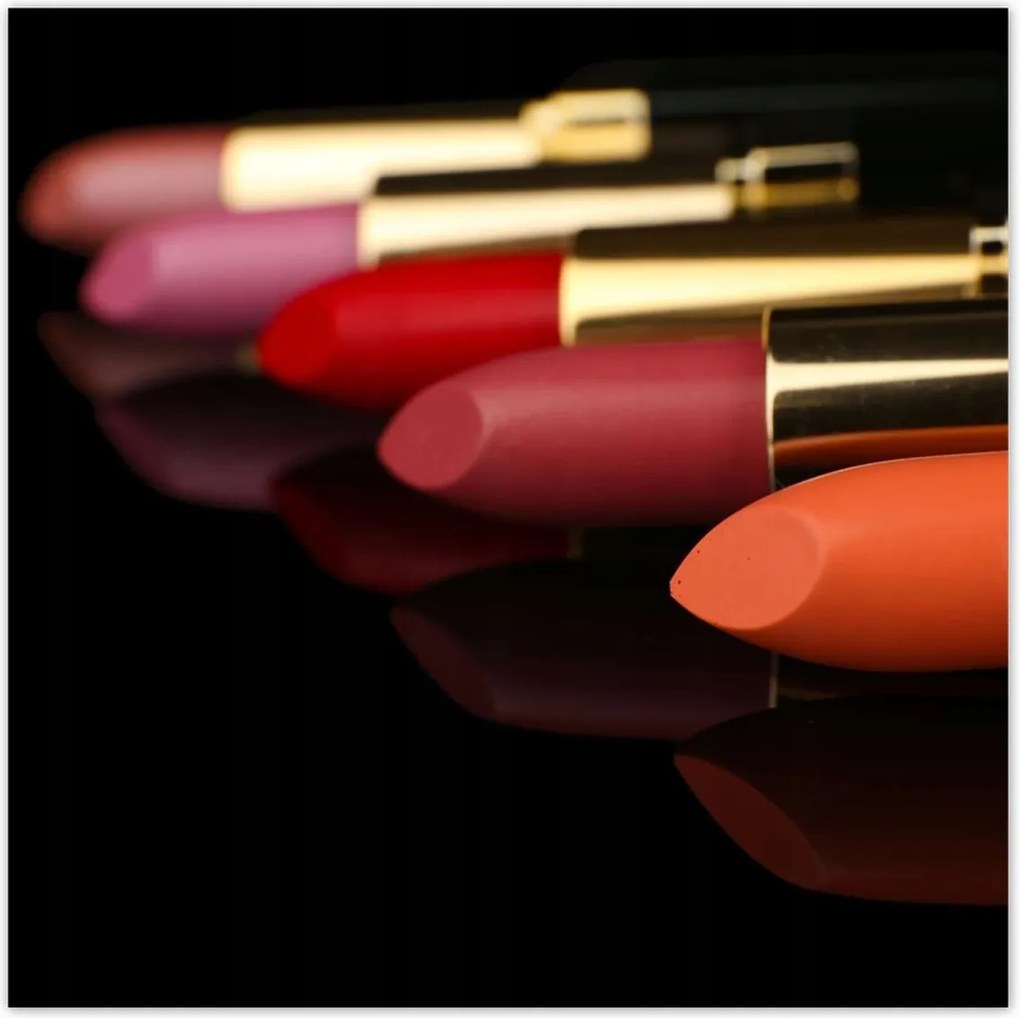 Poszterek 100x100 Rúzsok fekete alapon