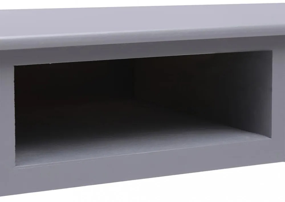 szürke tömör császárfa íróasztal 108 x 45 x 76 cm