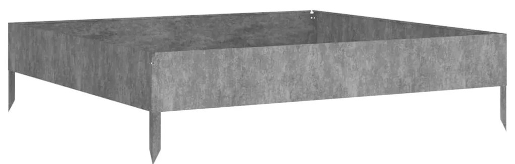 corten acél kerti magaságyás 100x100x26 cm