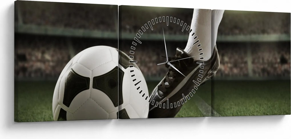 Kép - Futball labda (órával) (90x30 cm)