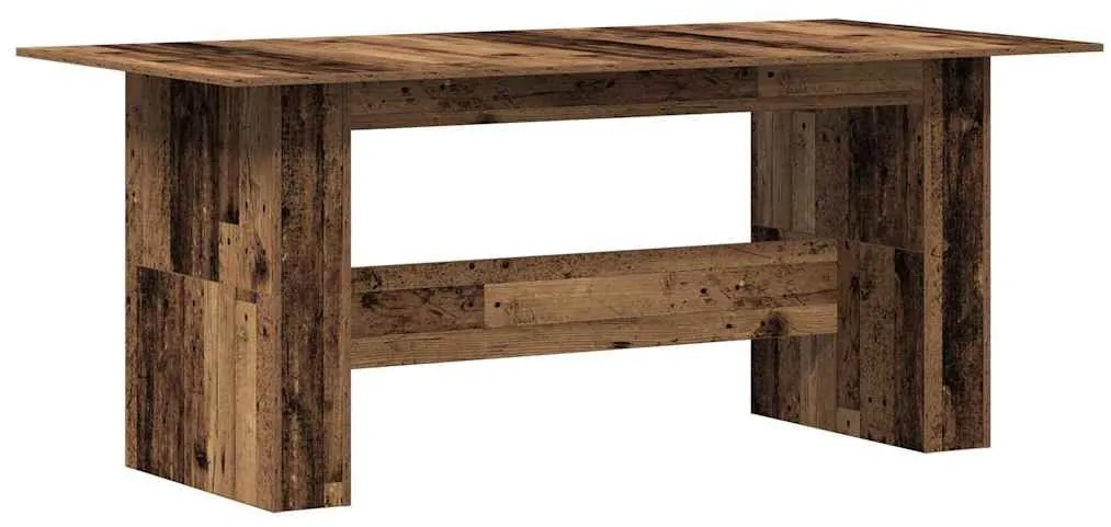Étkezőasztal Régi fa 180x90x76 cm Gépelt fa