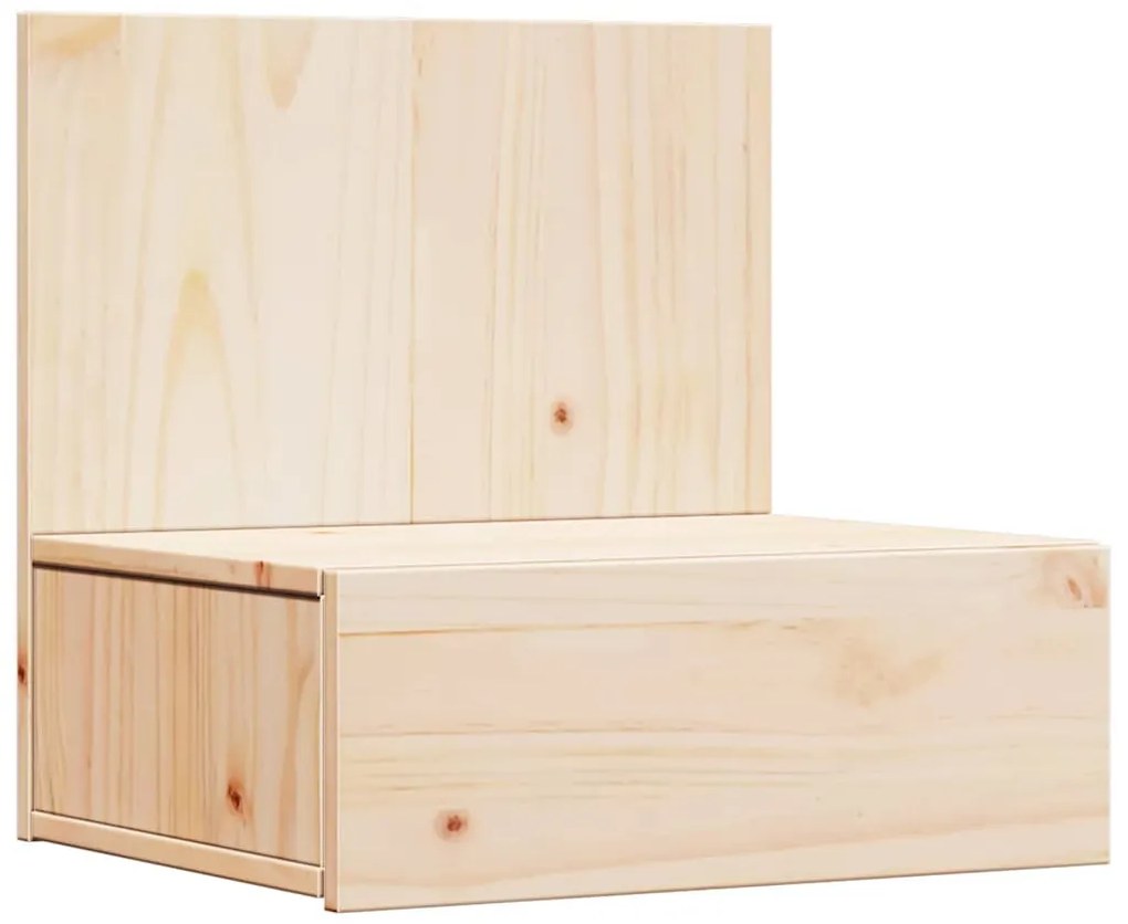 Éjjeli asztal 2 pcs Barna 42 x 32.5 x 40 cm Tömör fenyőfa