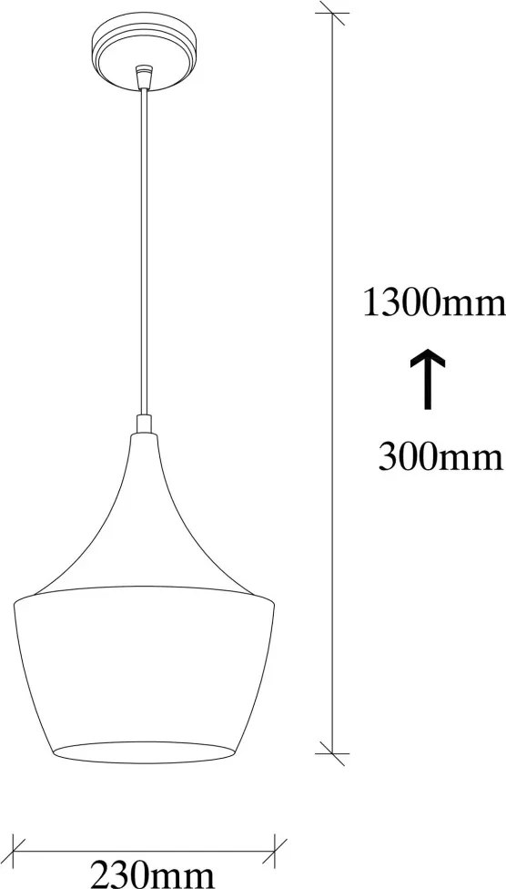 Elmas 3551 fekete-piros fém függőlámpa, Ø23 cm