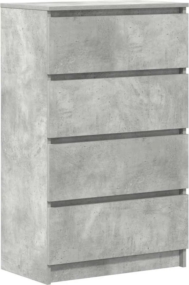 vidaXL betonszürke szerelt fa tálalószekrény 60 x 35 x 98,5 cm