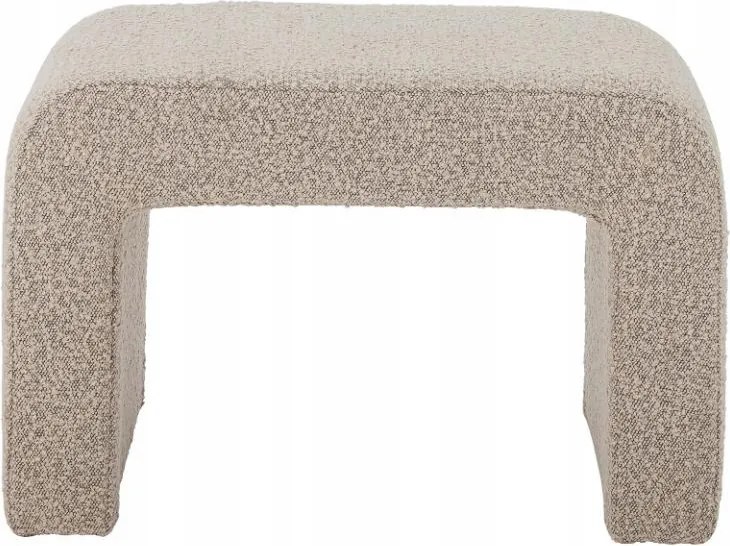 Bloomingville Bobbie Puff Kárpitozott ülőke Bézs Bouclé