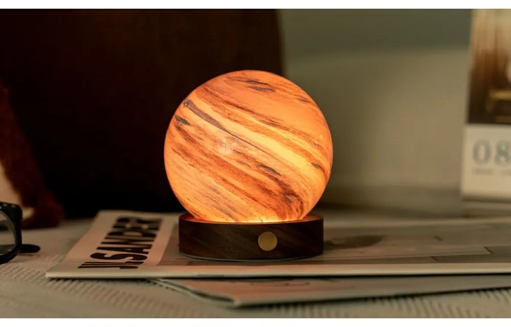 Barna-sötét natúr színű USB fénydekoráció ø 8 cm Polar Cloud – Gingko