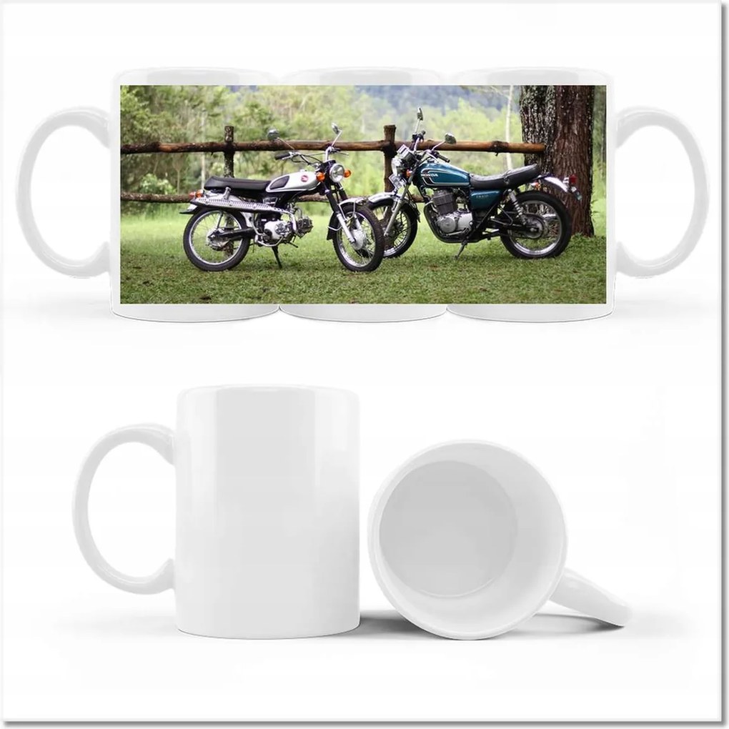 Fényképes bögre Klasszikus motorkerékpár Motor