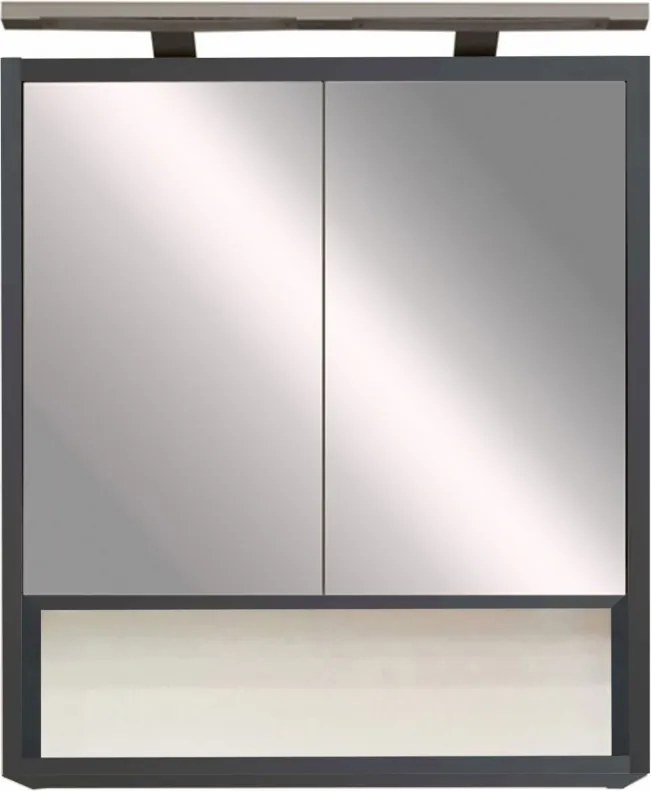 Luna 60 felső tükrös szekrény, antracit