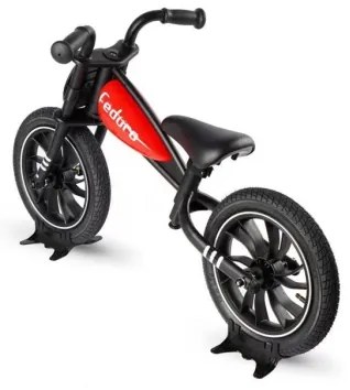 QPlay - Tolós bicikli FEDURO fekete/piros