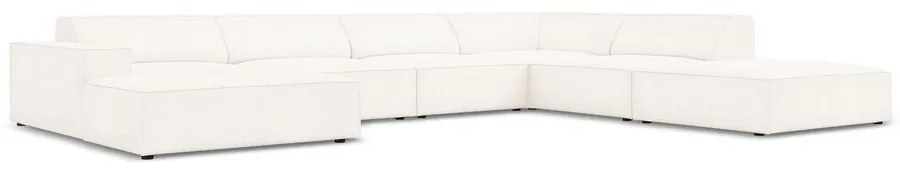 Bézs buklé szövet sarokkanapé (jobb oldali) Jodie – Micadoni Home