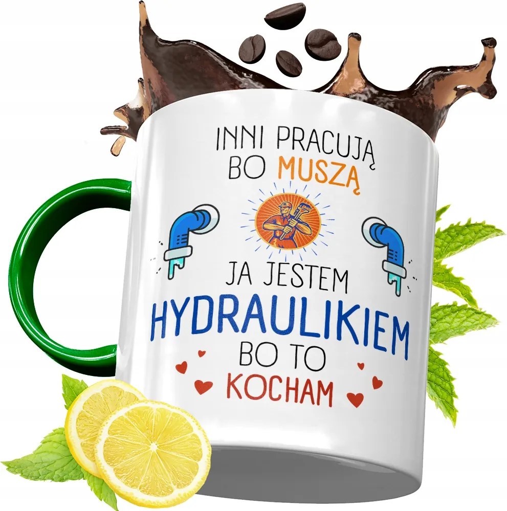 Zöld Bögre Vízvezeték Szerelőnek Születésnapi Ajándék Nyomtatott Fényképpel