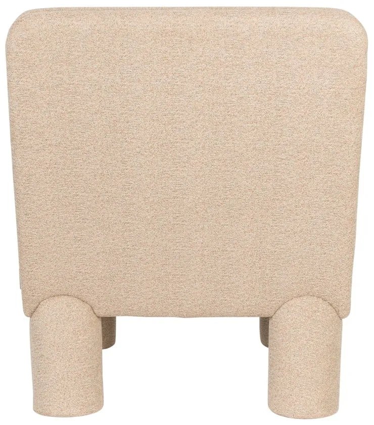 Bézs buklé fotel Fern – Dutchbone