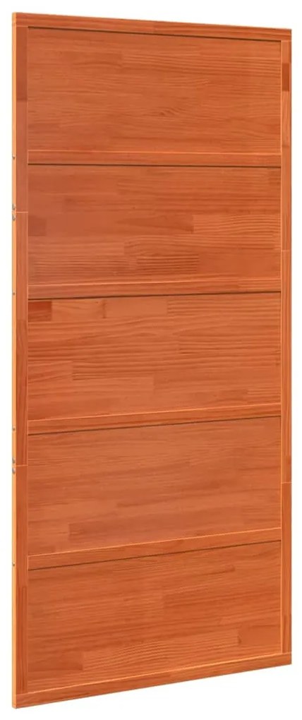 viaszbarna tömör fenyőfa istálló stílusú ajtó 100x208 cm