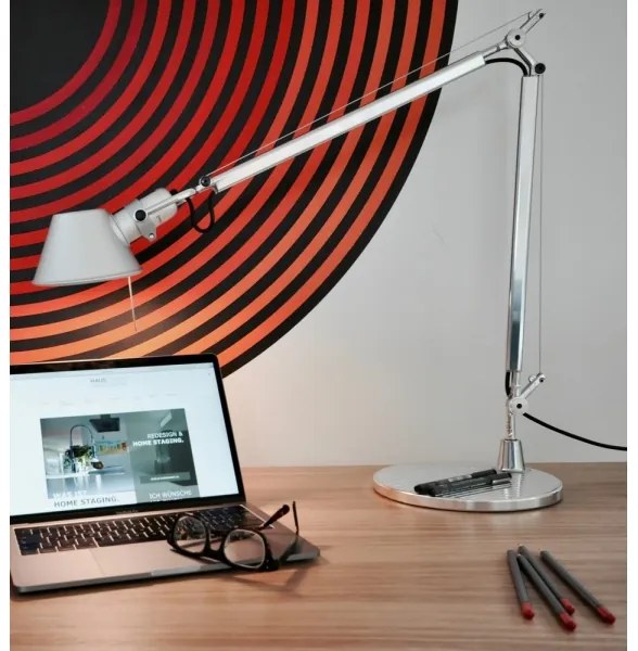 Artemide AR A005910+AR A008600 KOMPLET - Asztali lámpa TOLOMEO 1xE27/70W/230V