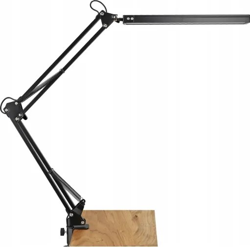 Fényerőszabályozható LED csipeszes asztali lámpa LED/10W/5V 3000/4000/6000K fekete