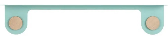 Hook zöld fali polc 2 akasztóval, hossza 70 cm - Gazzda