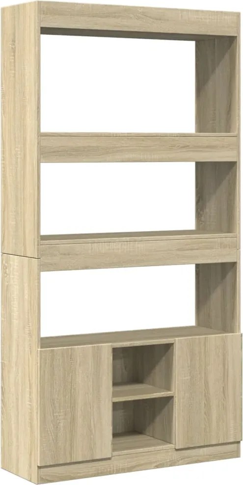 vidaXL sonoma tölgy szerelt fa magasszekrény 92 x 33 x 180 cm