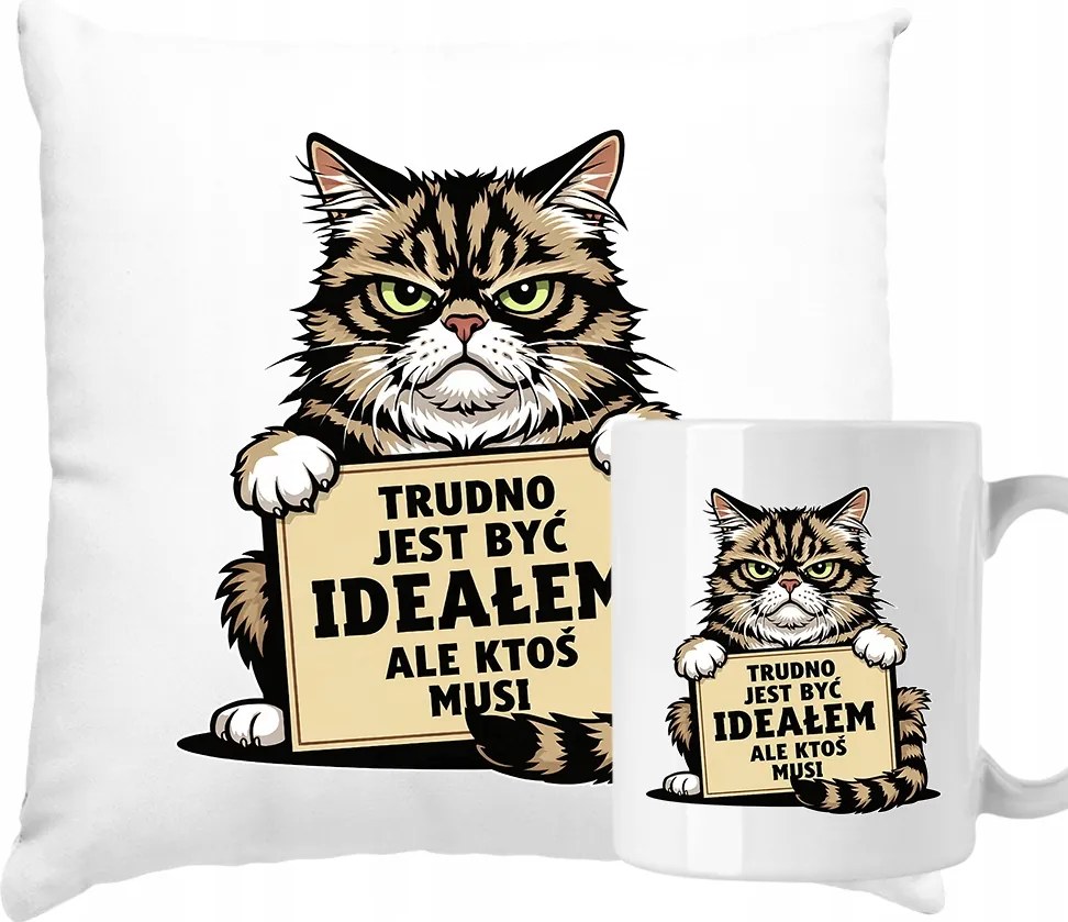 Párna és Bögre Szett Lány Feleség Barátnő Nehéz Tökéletesnek lenni