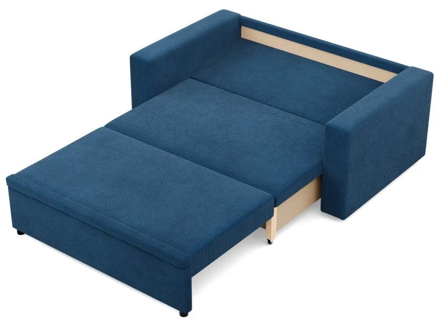 Zeus kanapé, kordbársony, hab töltet, egyenes kartámasz, kék