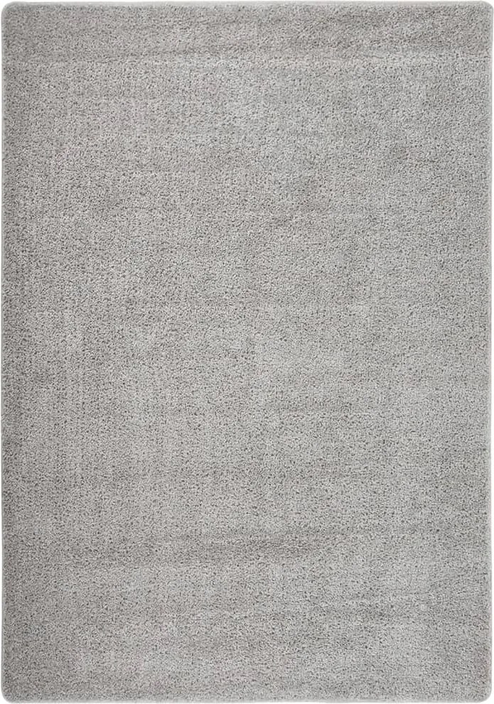 vidaXL világosszürke csúszásmentes bozontos szőnyeg 160 x 230 cm