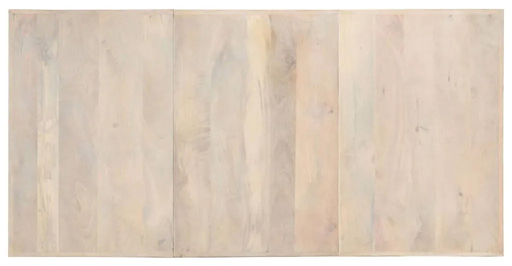 tömör fehérített mangófa étkezőasztal 180 x 90 x 76 cm