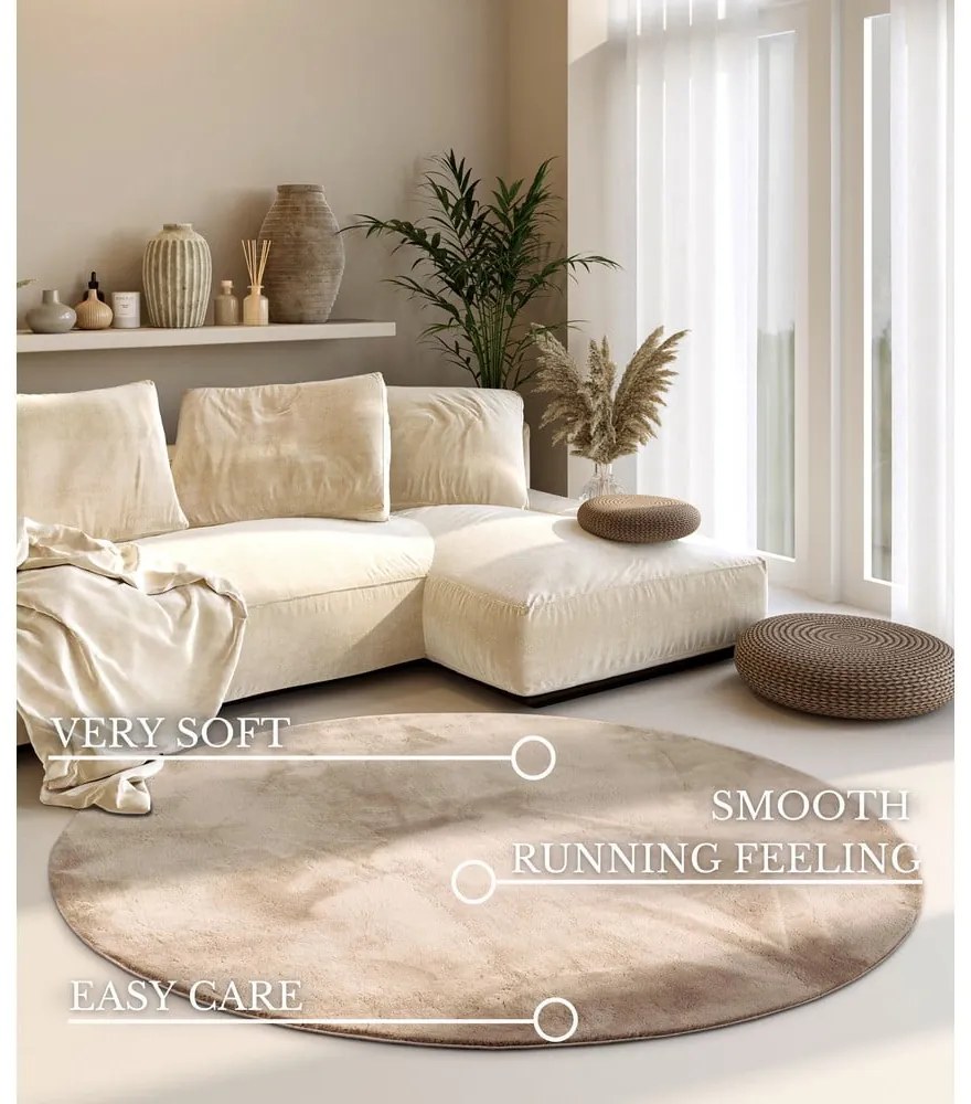 Krémszínű kerek szőnyeg ø 160 cm Leon – Villeroy&Boch