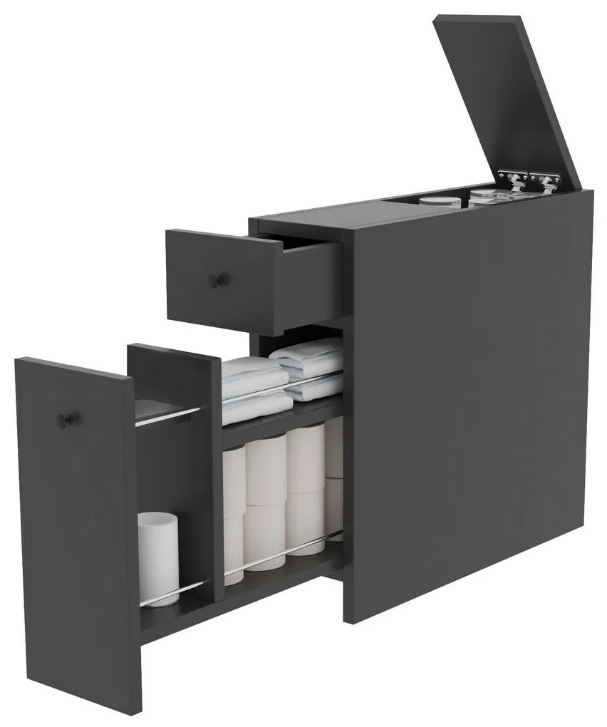 Calencia Anthracite fürdőszoba szekrény