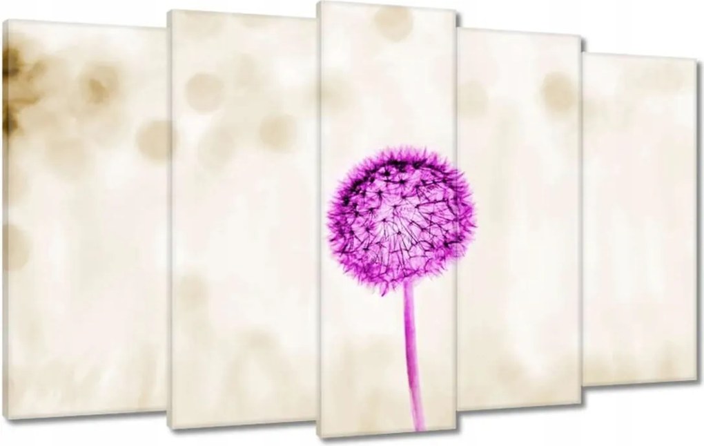 Vászonkép 100x60 Lila pitypang